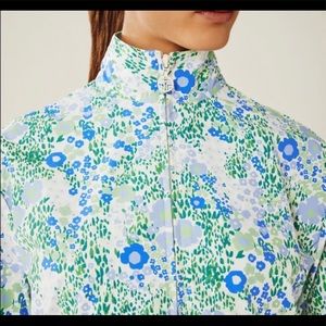 Tory Burch Sport Ace Blue Packable Jacket- Size XS